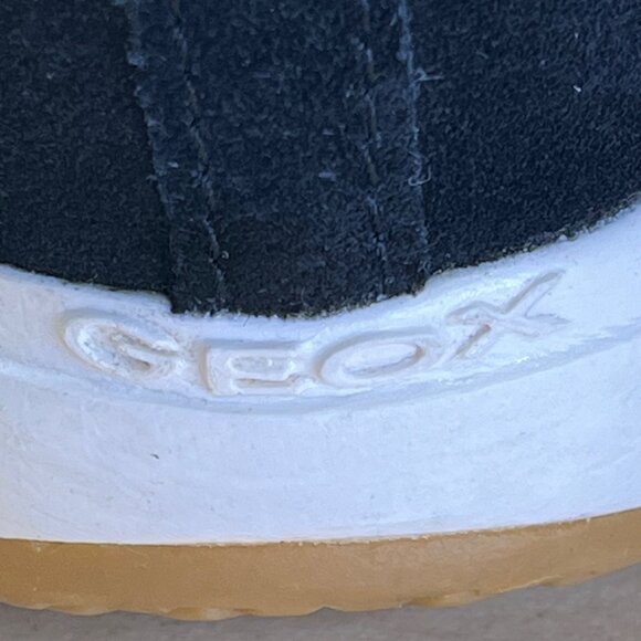 Geox Women’s Black Leather & Suede With Zip Closure Wedge Sneakers Sz US 9 -EU40 - Picture 6 of 9